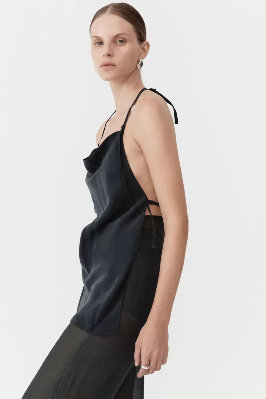 Tops | St. Agni Adjustable Strap Top - BLACK