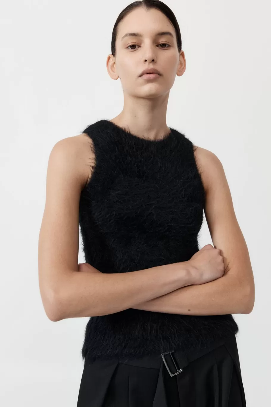 Knitwear | Tops | St. Agni Alpaca Tank - BLACK