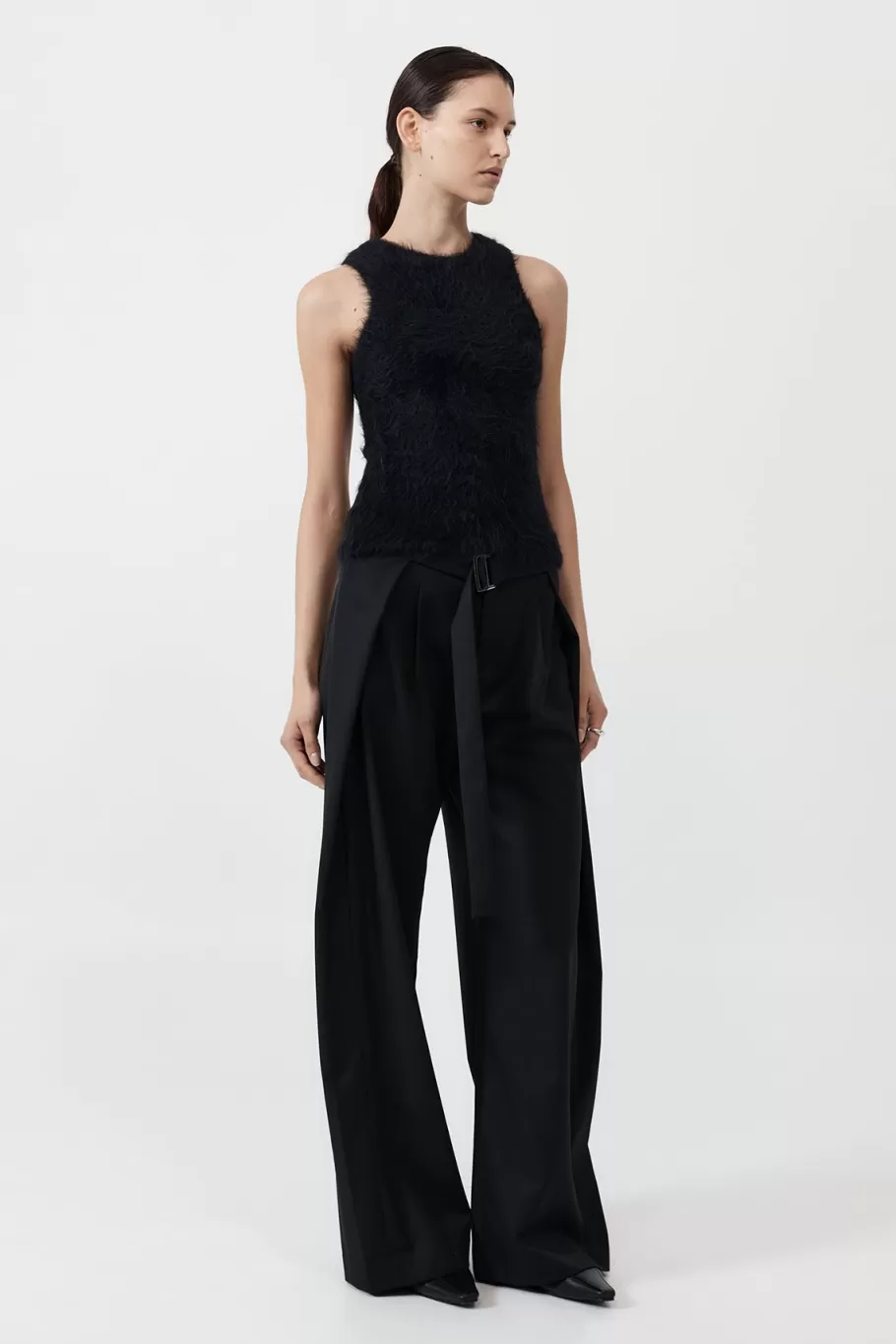 Knitwear | Tops | St. Agni Alpaca Tank - BLACK