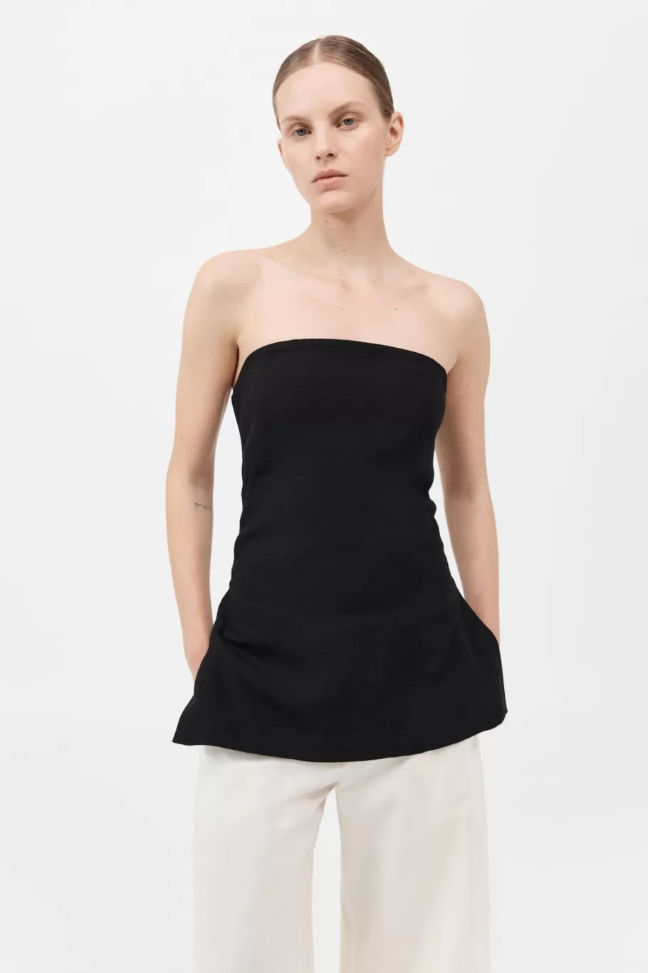 Tops | St. Agni Column Tunic - BLACK