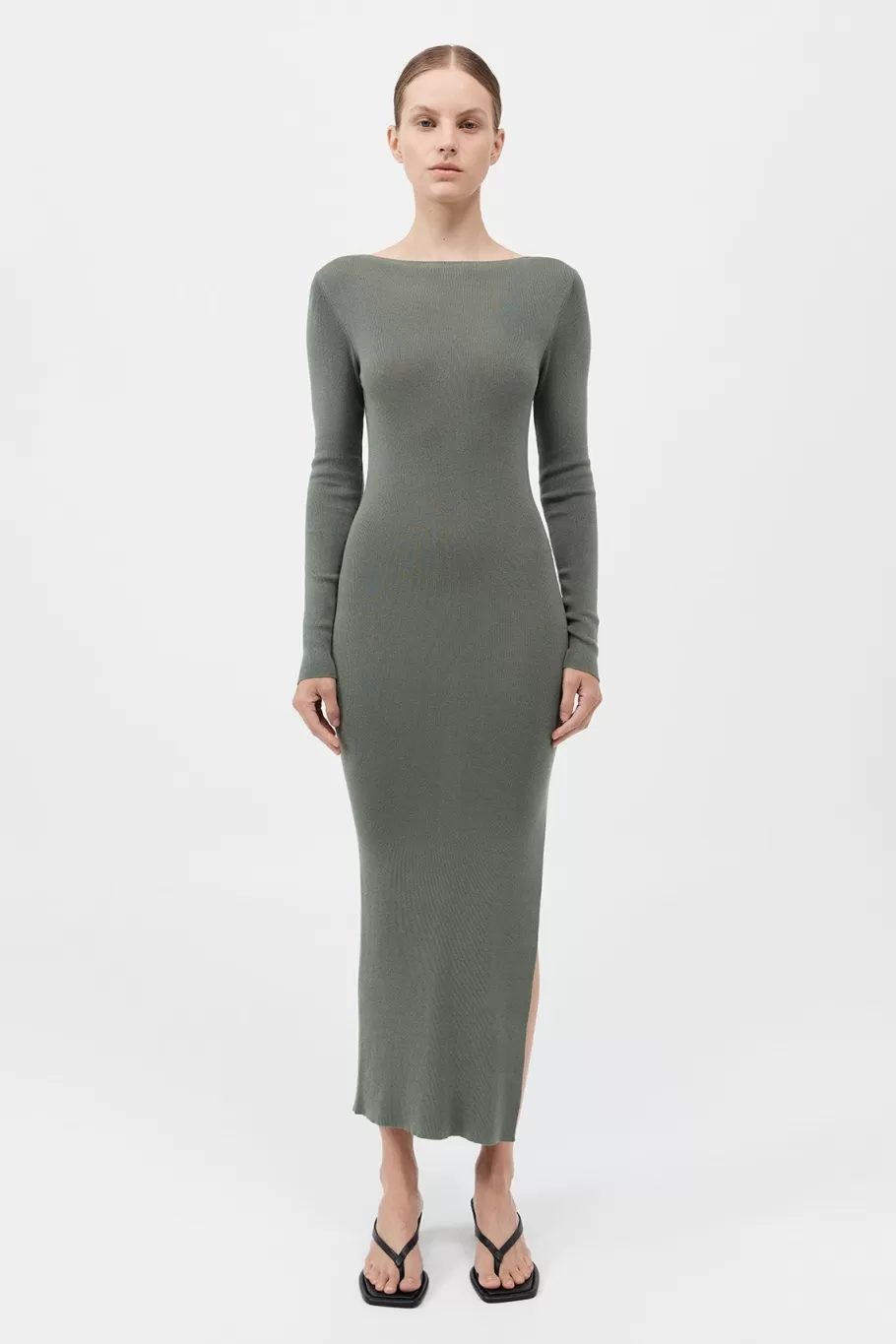 Dresses | Knitwear | St. Agni Cut Out Dress - BALSAM GREEN