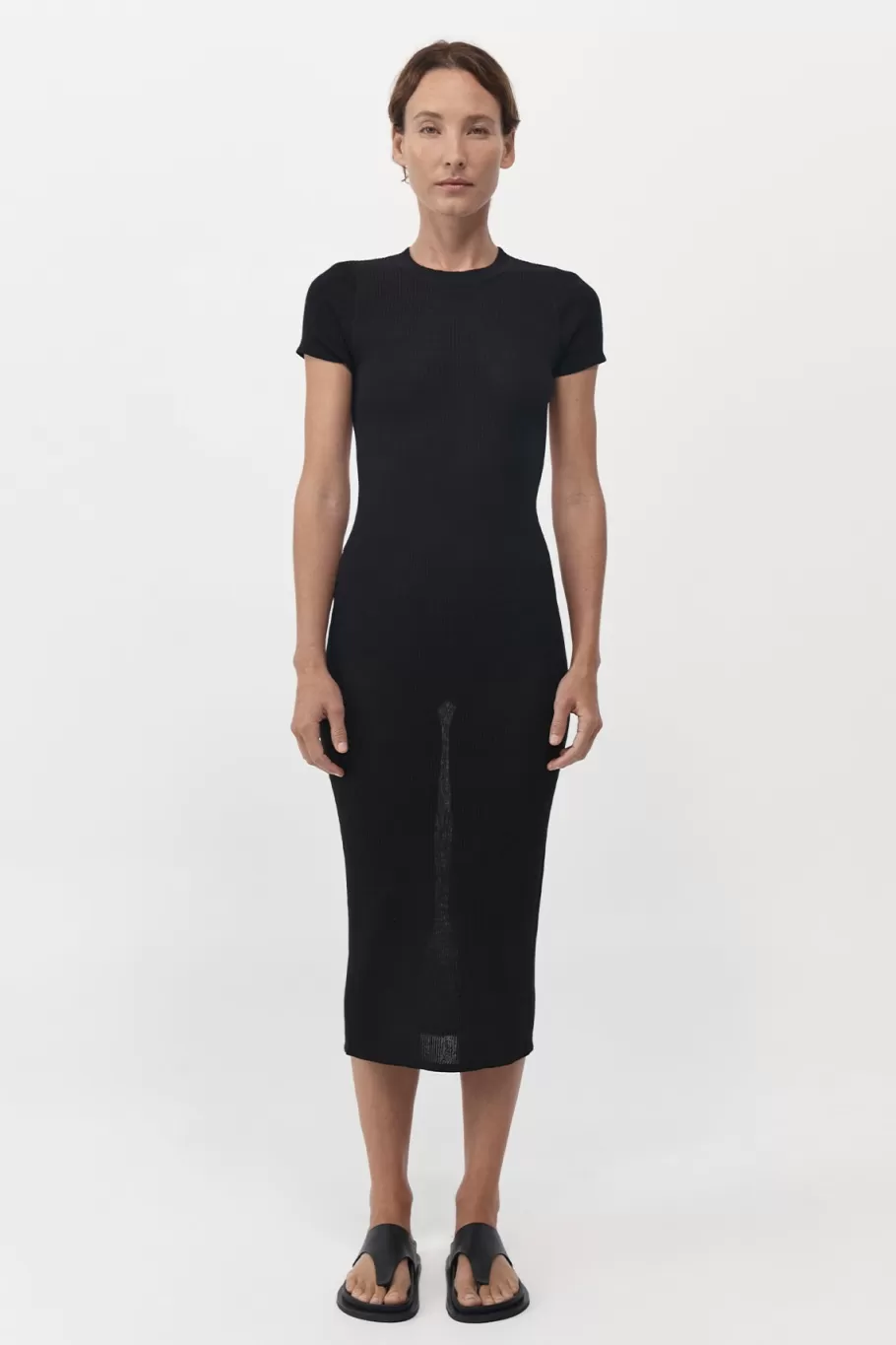 Dresses | Knitwear | St. Agni Cut Out Knit Dress - BLACK