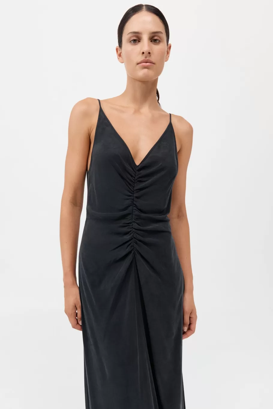 Dresses | St. Agni Gathered Tie Dress - BLACK