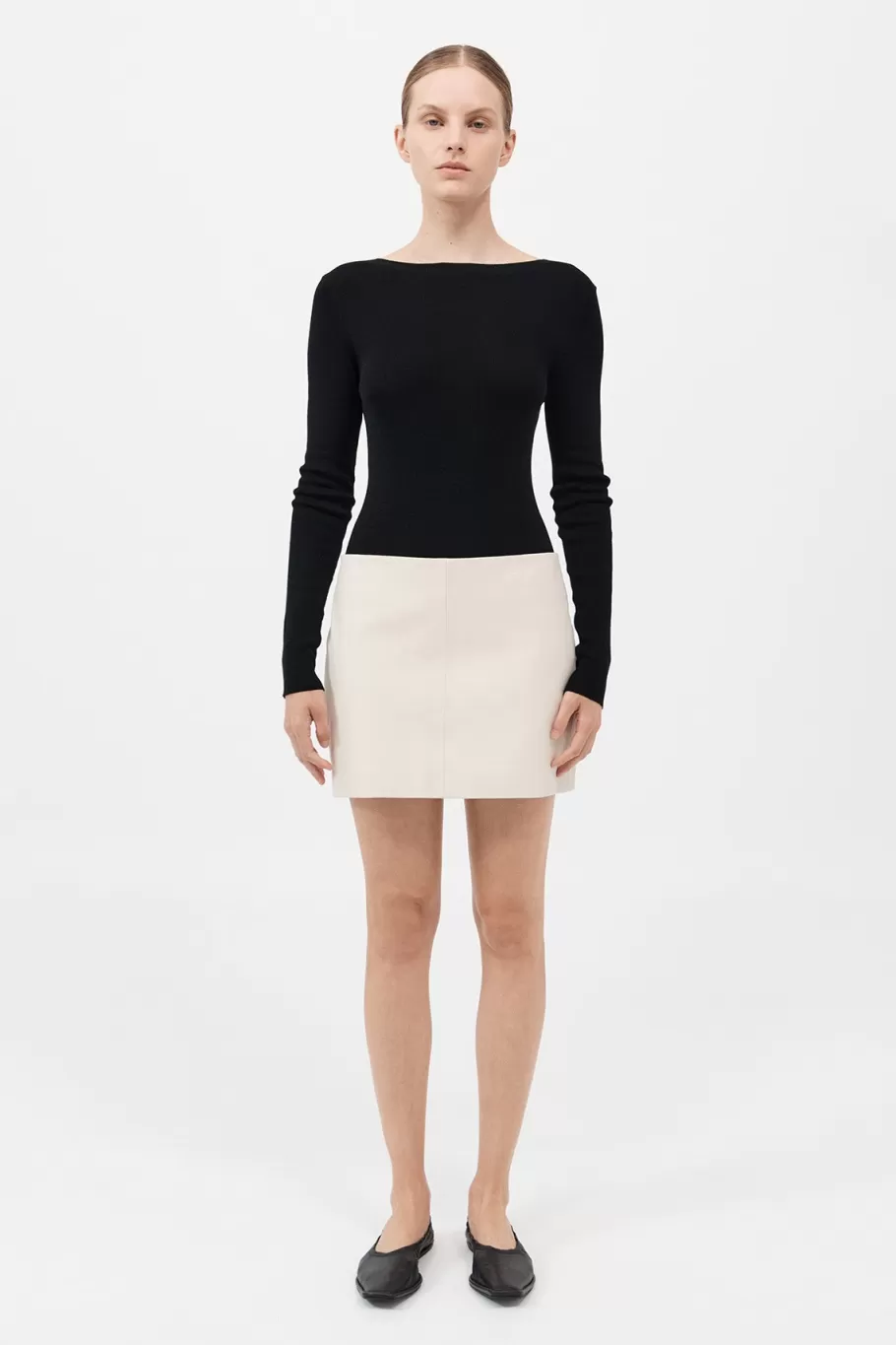 Leather | Skirts | St. Agni Leather Mini Skirt - TOFU