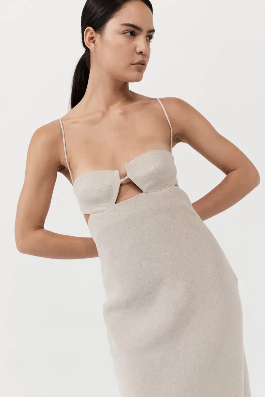 Dresses | Tailoring | St. Agni Linen Resort Dress - NATURAL