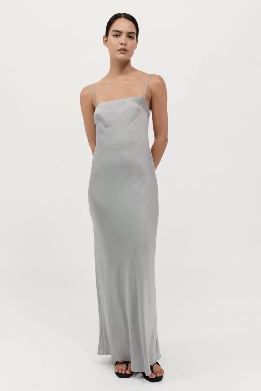 Dresses | St. Agni Low Back Slip Dress - SILVER