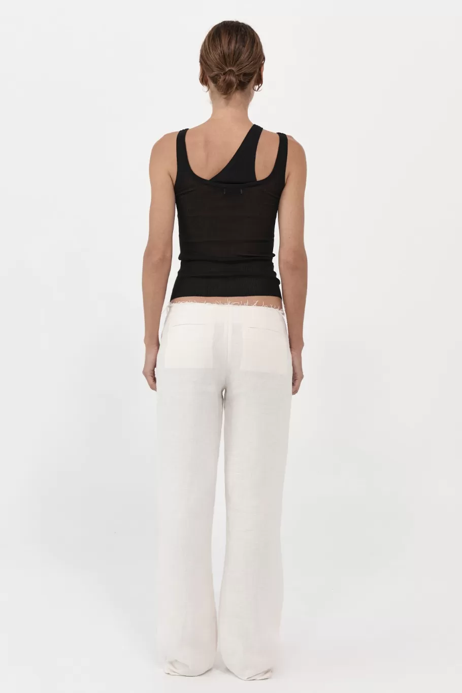 Tailoring | Pants | St. Agni Low Waist Raw Edge Pants - IVORY