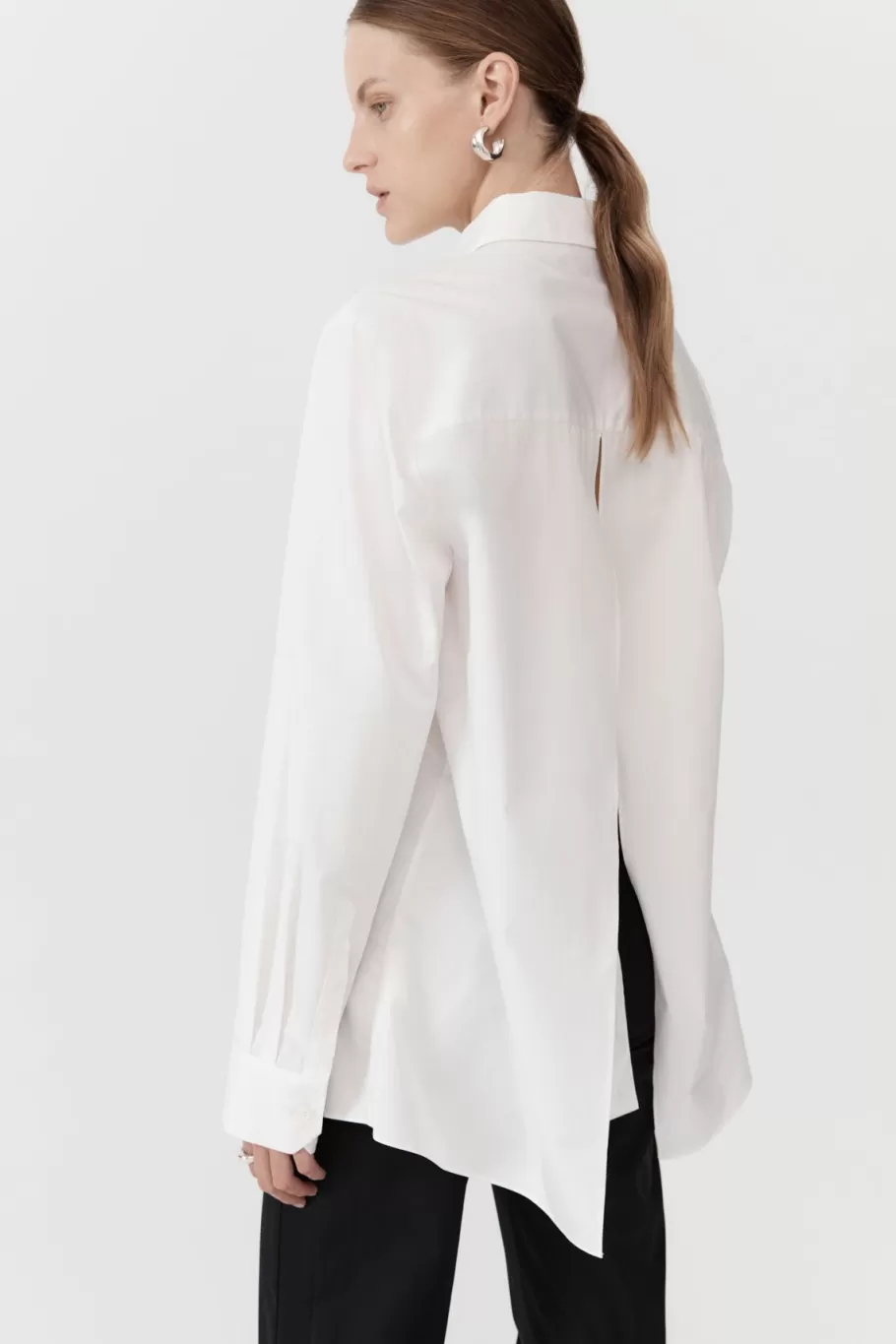 Tops | Shirts | St. Agni Open Back Shirt - White