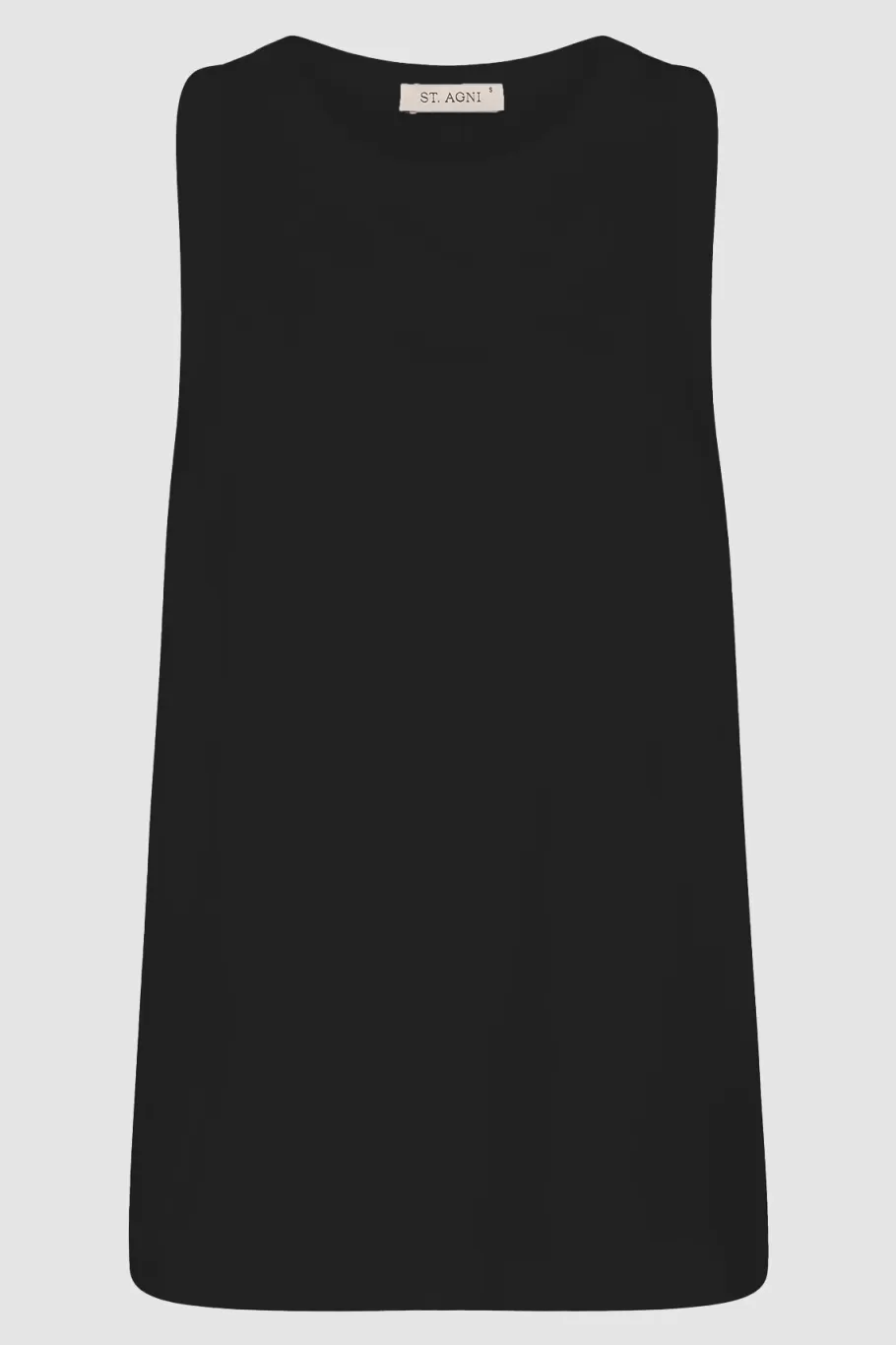 Basics | Tops | St. Agni Organic Cotton Boxy Tank - BLACK