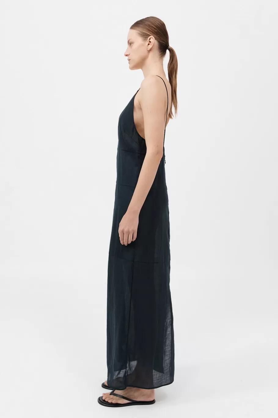 Dresses | St. Agni Semi Sheer Patchwork Dress - BLACK