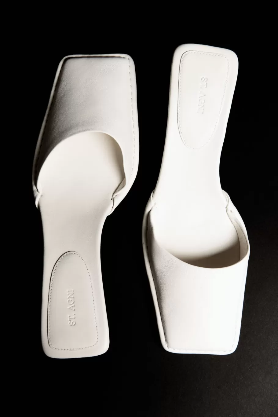 Heels | St. Agni Soft Square Toe Heel - TOFU