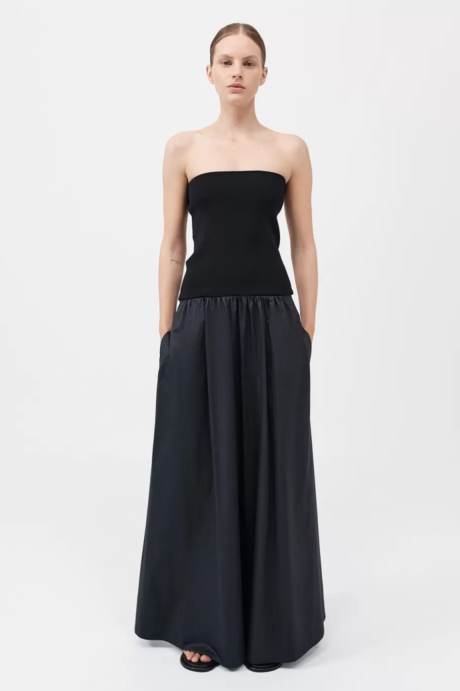Dresses | St. Agni Strapless Dress - BLACK