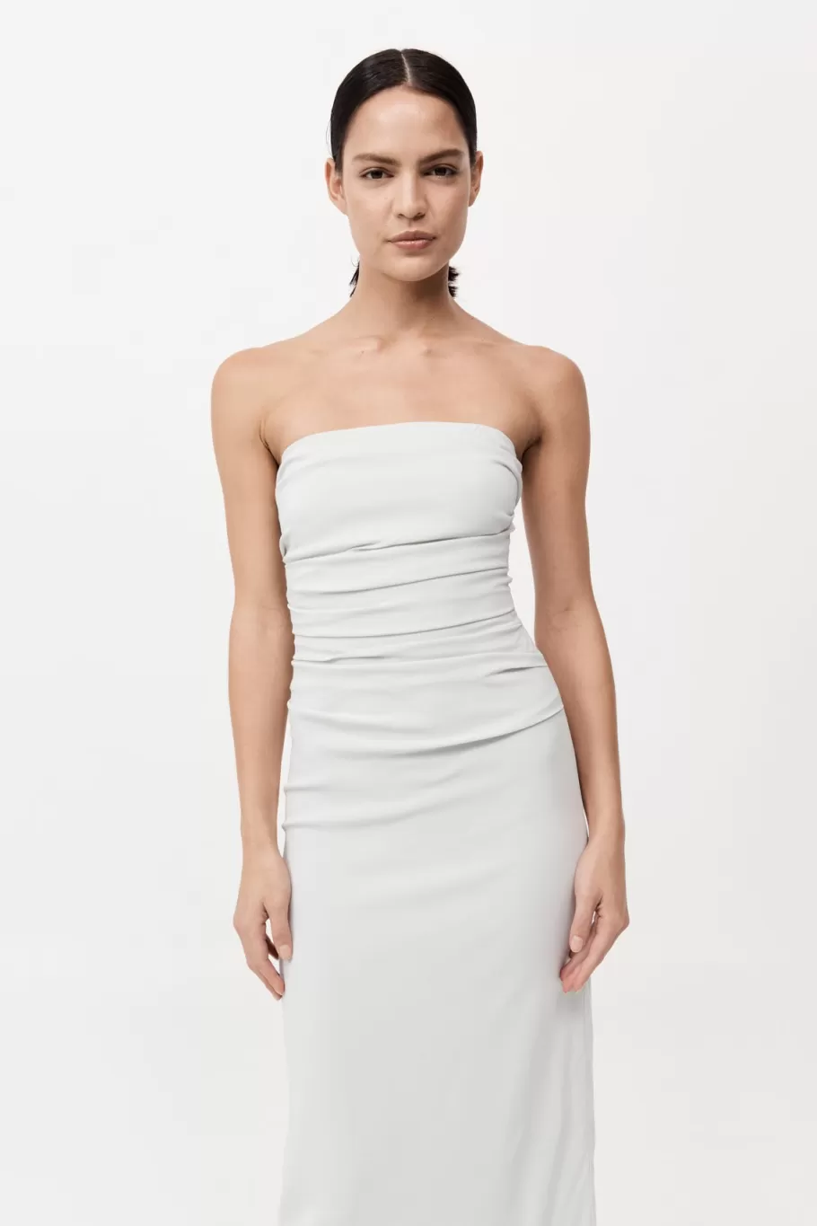 Dresses | St. Agni Strapless Tie Back Dress - SILVER