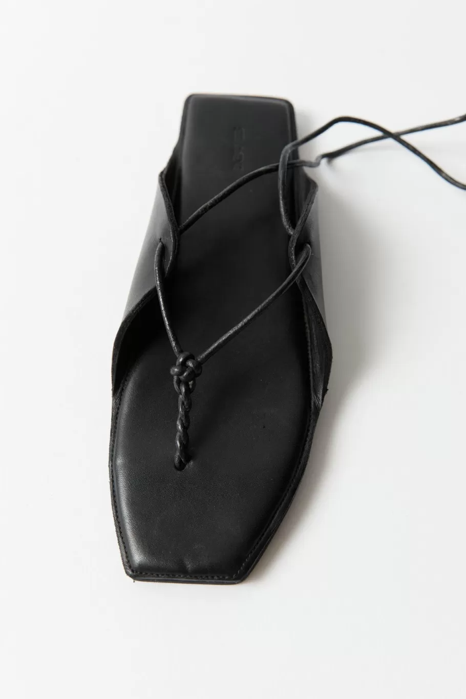 Sandals | St. Agni Tie Up Sandal - BLACK