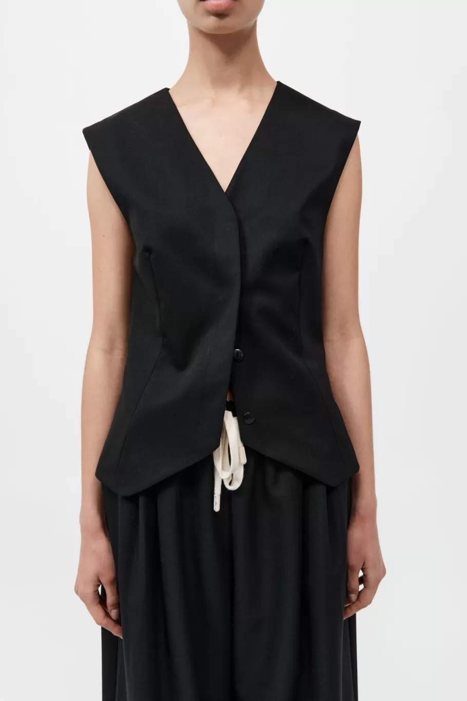 Tops | Tailoring | St. Agni Wool Vest - Black
