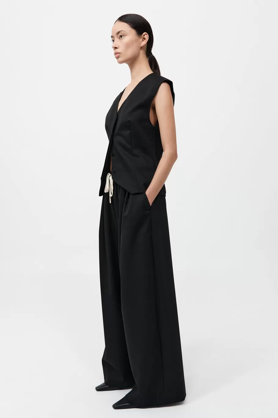 Tops | Tailoring | St. Agni Wool Vest - Black